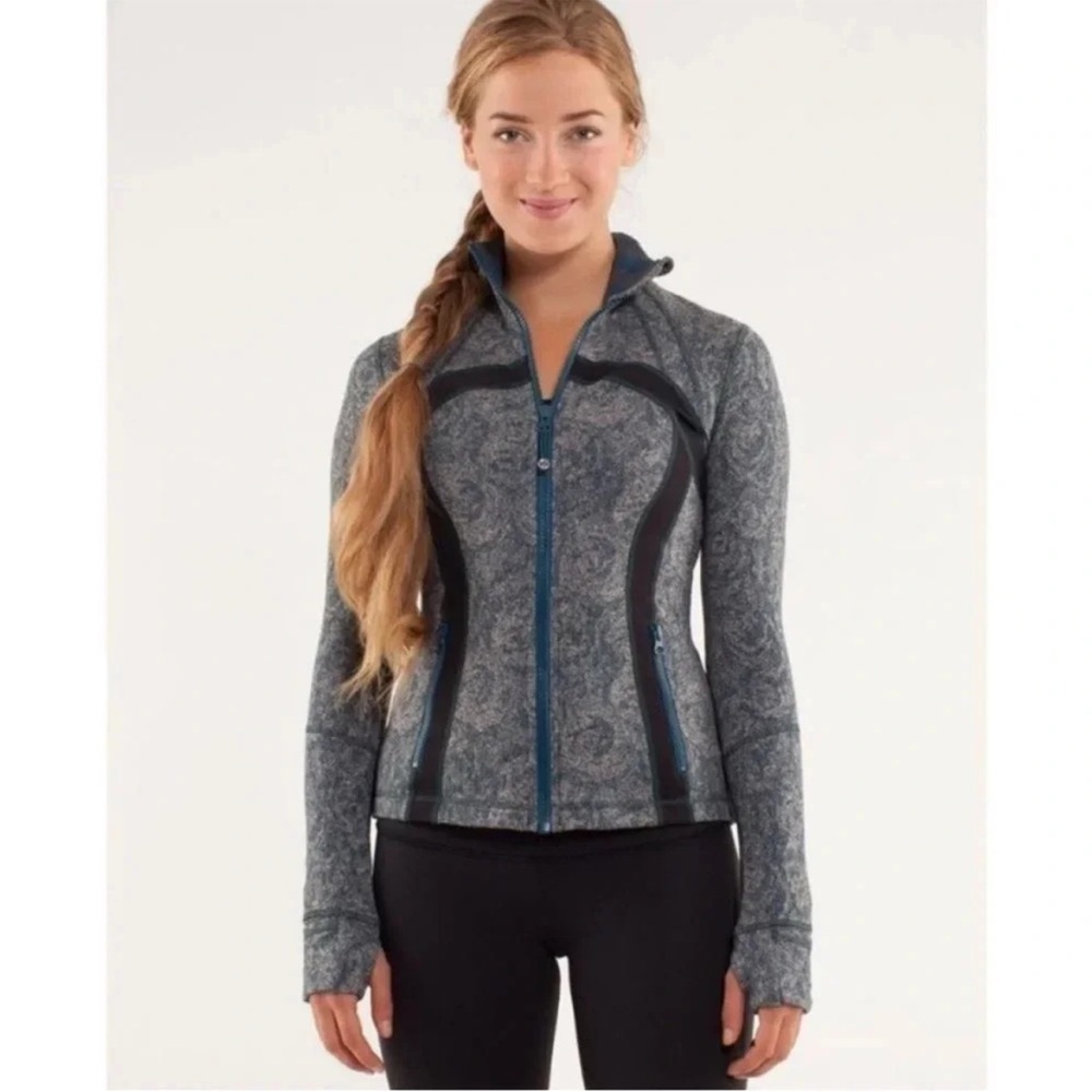 Rare Lululemon Define Jacket, sz 8, GUC, Herringbone Alberta Lake